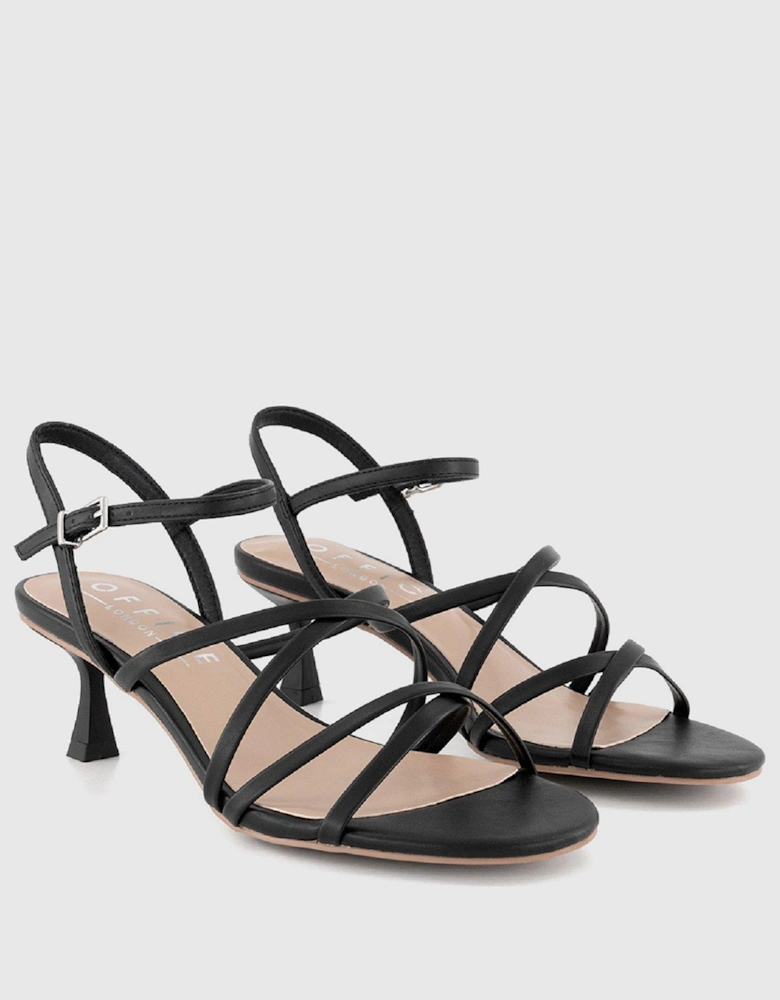 Strappy Knotted Heel - Black