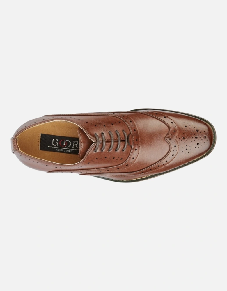 Mens 5 Eye Wing Capped Oxford Brogues