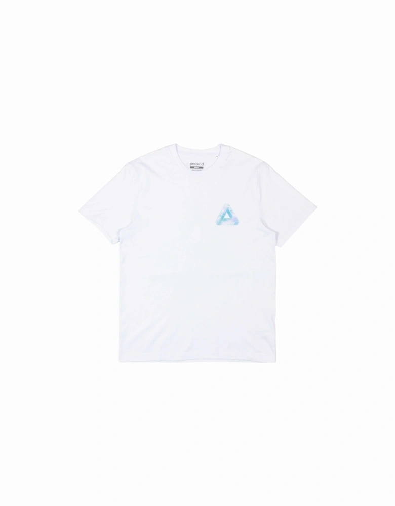 Pretend Triangle Heavyweight T-Shirt - White