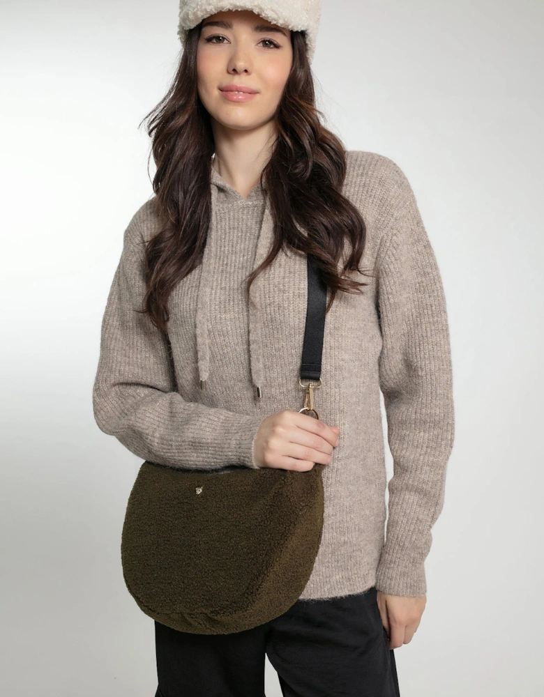 SIMONE SLOUCH BAG IN KHAKI