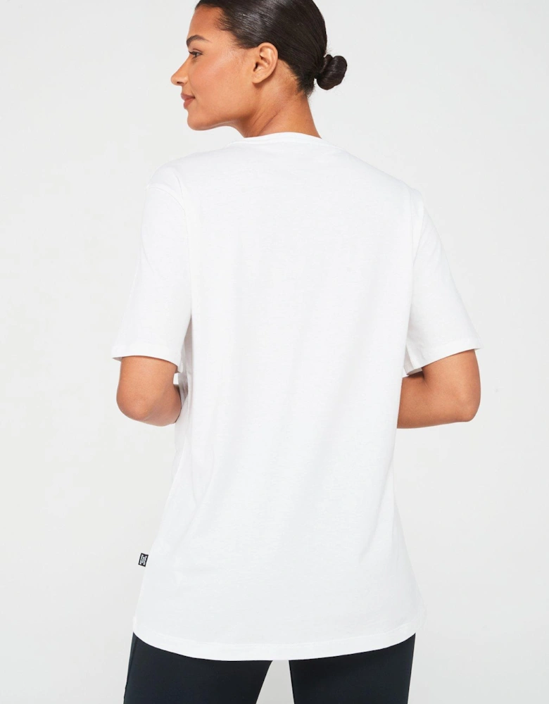 Women's Essentials Logo Boyfriend T-Shirt - White