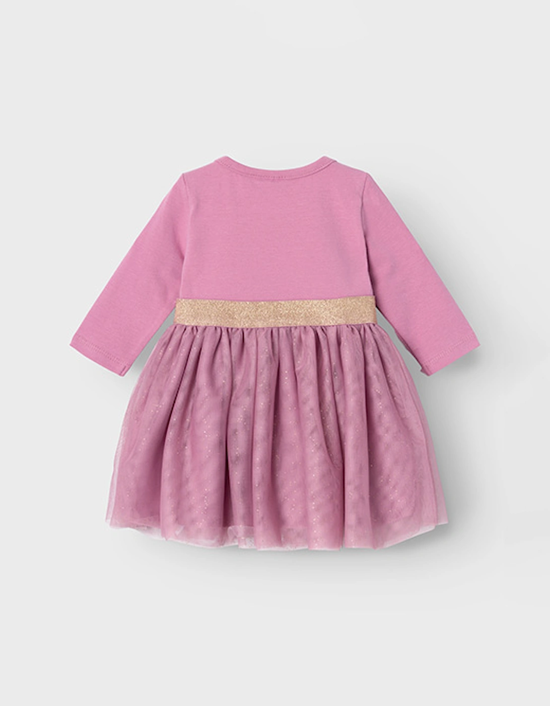 Baby Otul Long Sleeve Dress Mauve Orchid