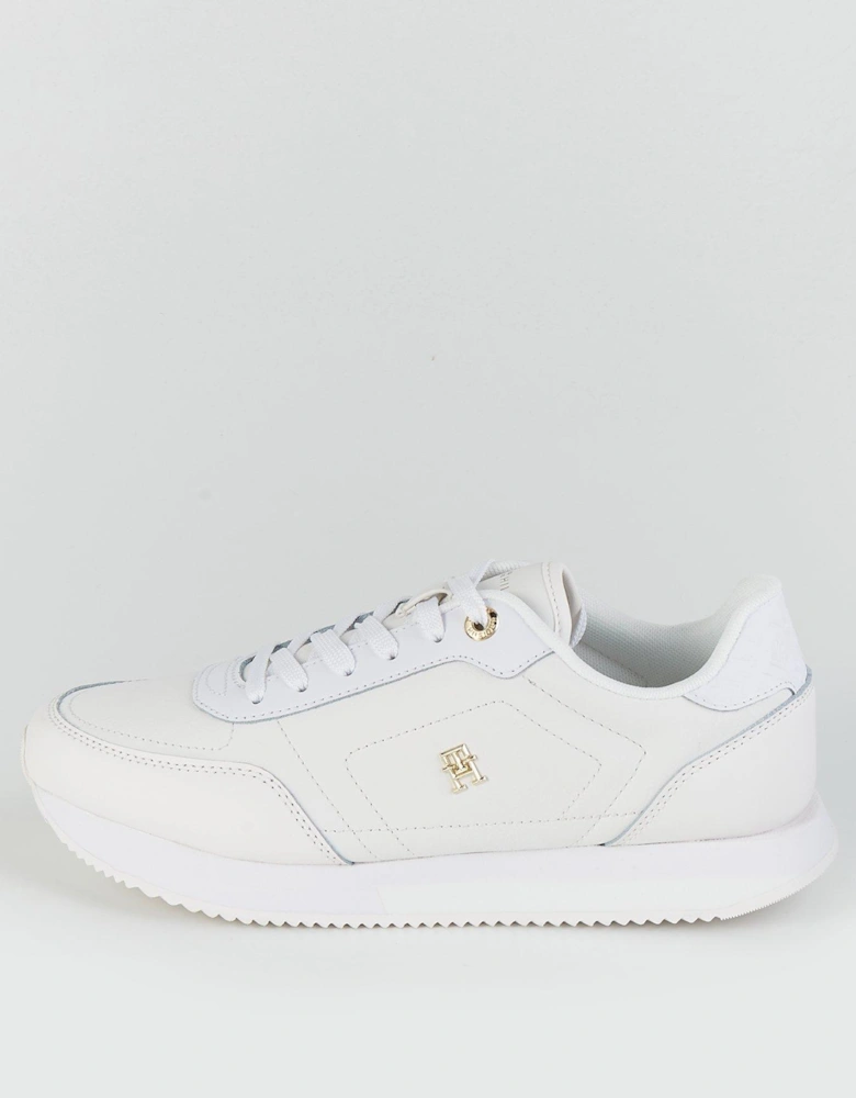 Elevated Essential Monogram Trainers - White