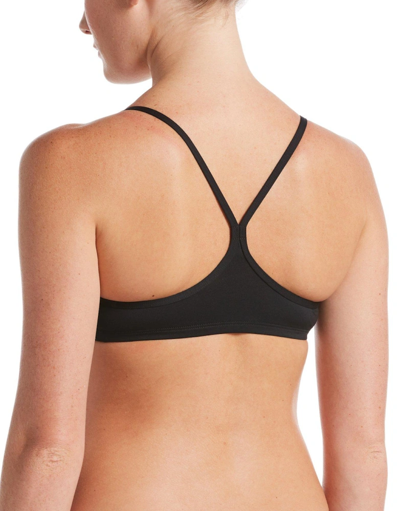 Women's Essential Racerback Bikini Top-Black