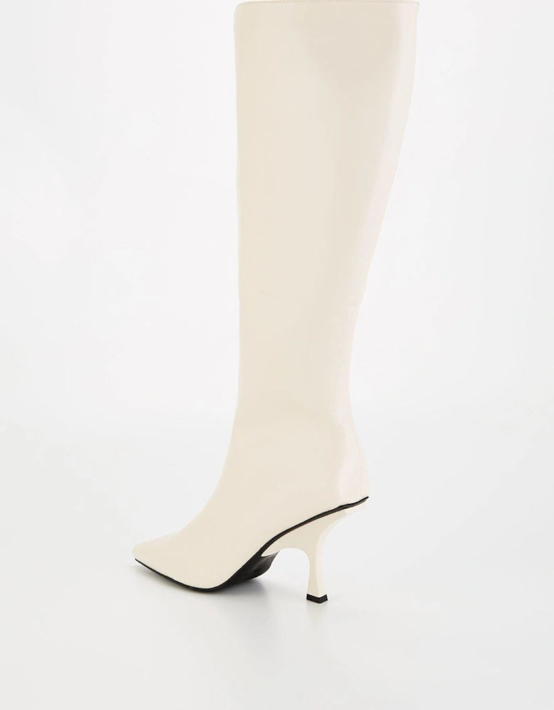 Rain Knee High Boot - Off White