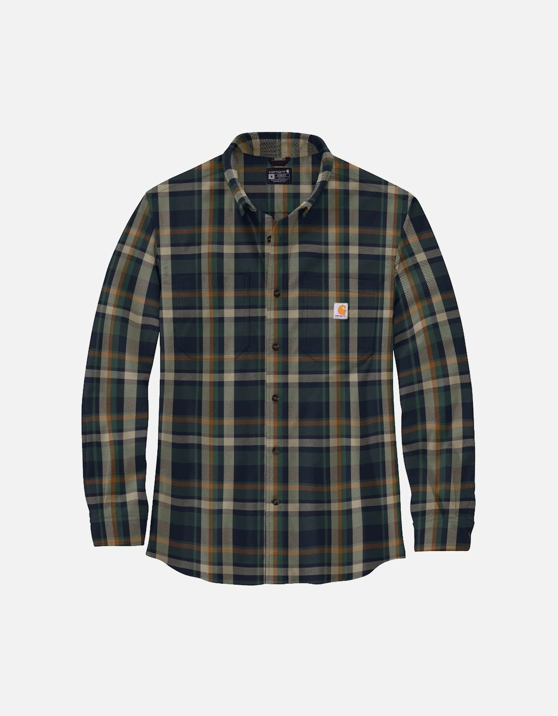 Carhartt Mens Flannel Long Sleeve Plaid Shirt, 2 of 1