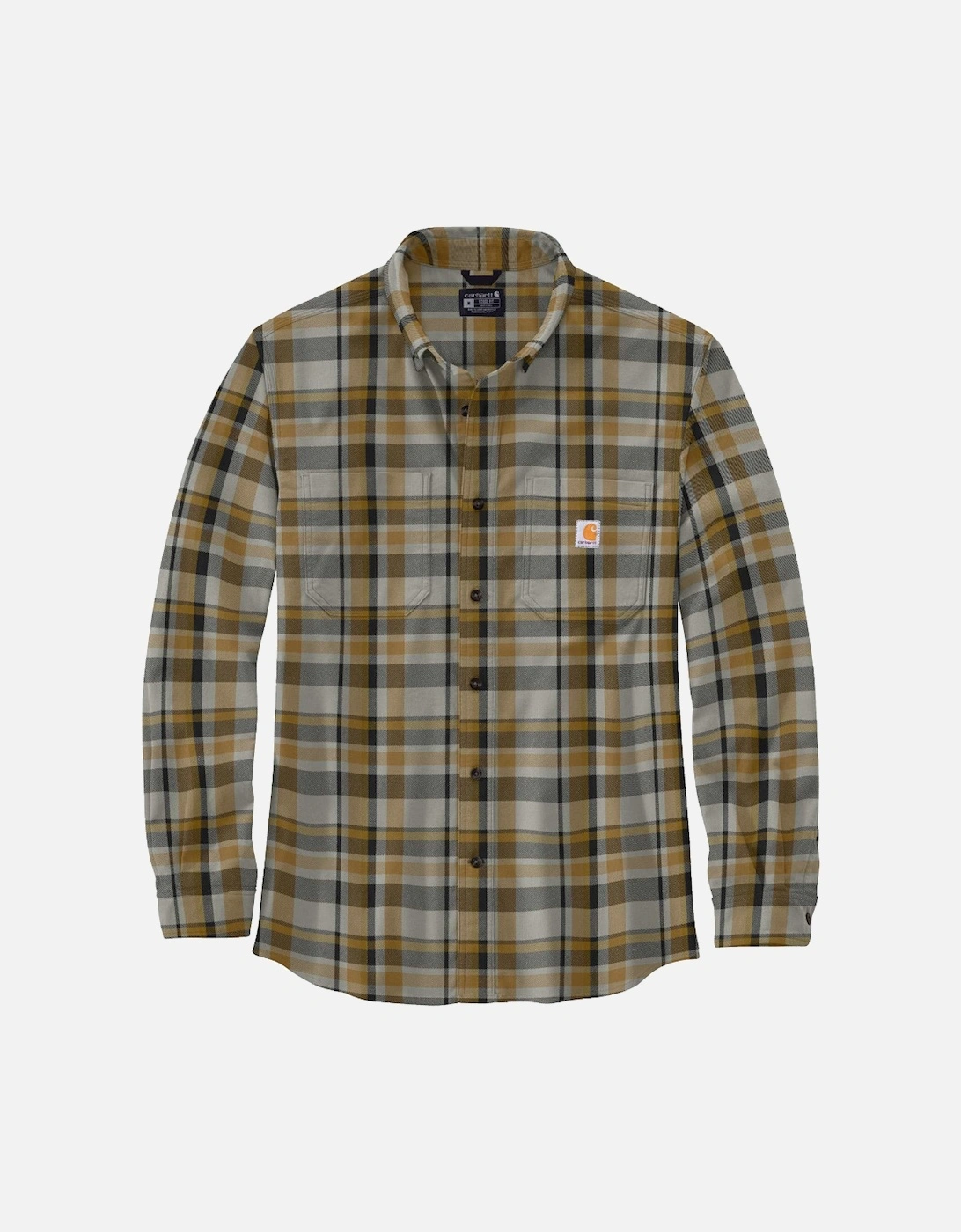 Carhartt Mens Flannel Long Sleeve Plaid Shirt, 2 of 1