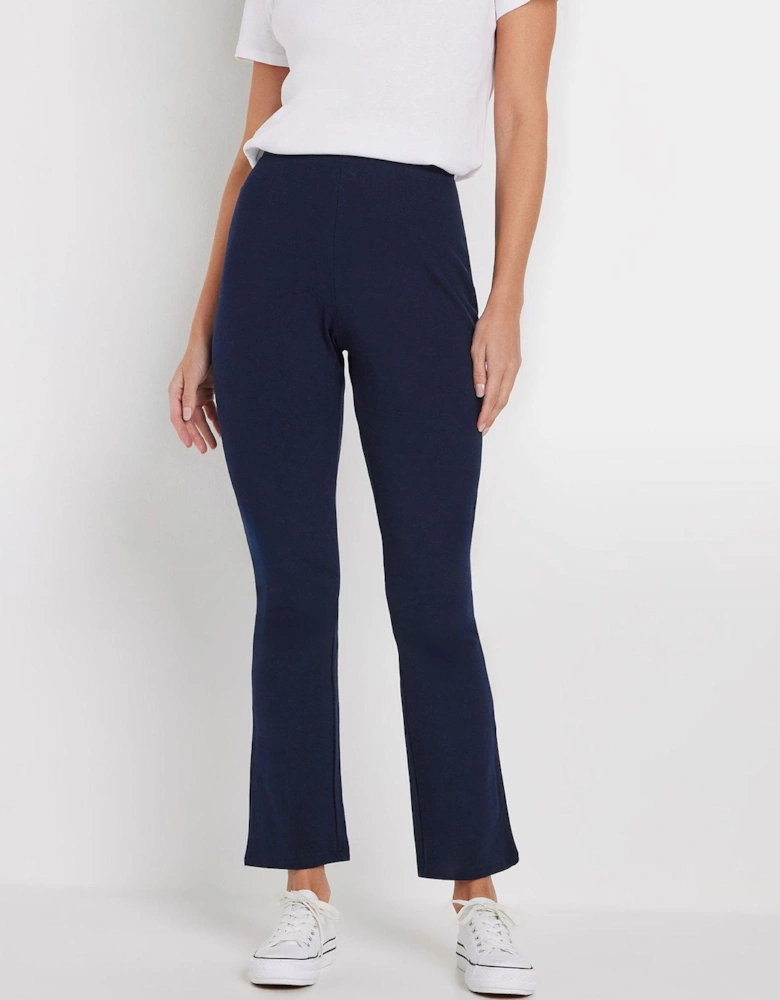 Petite Slim Leg Yoga Pants - Navy Blue