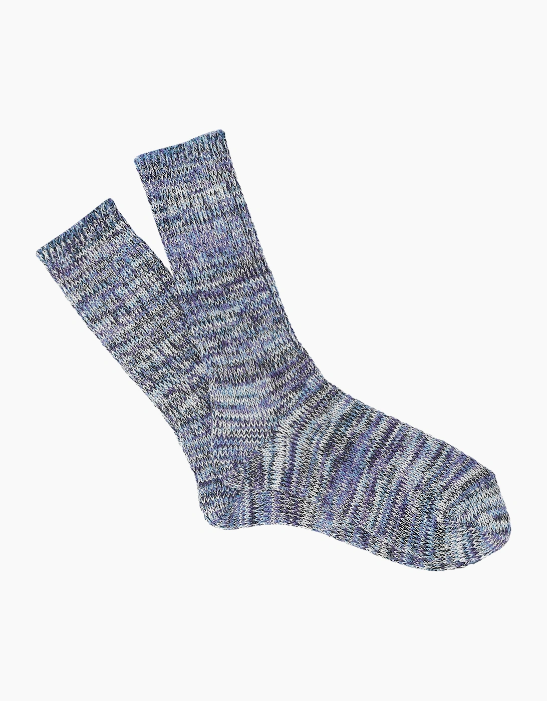 Anonymous Ism Men's Anonymous Ism 5 Colour Mix Crew Socks - Blue