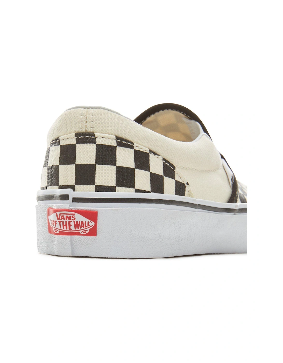 Kids Unisex Classic Slip-On Checkerboard Trainer - Black/White