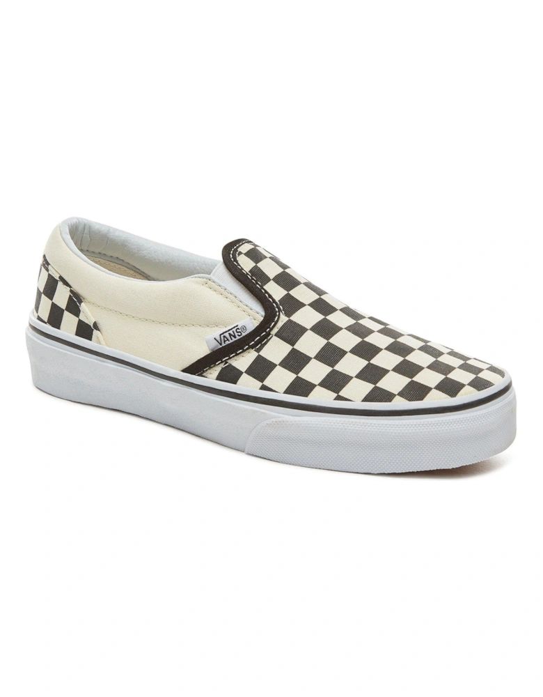 Kids Unisex Classic Slip-On Checkerboard Trainer - Black/White