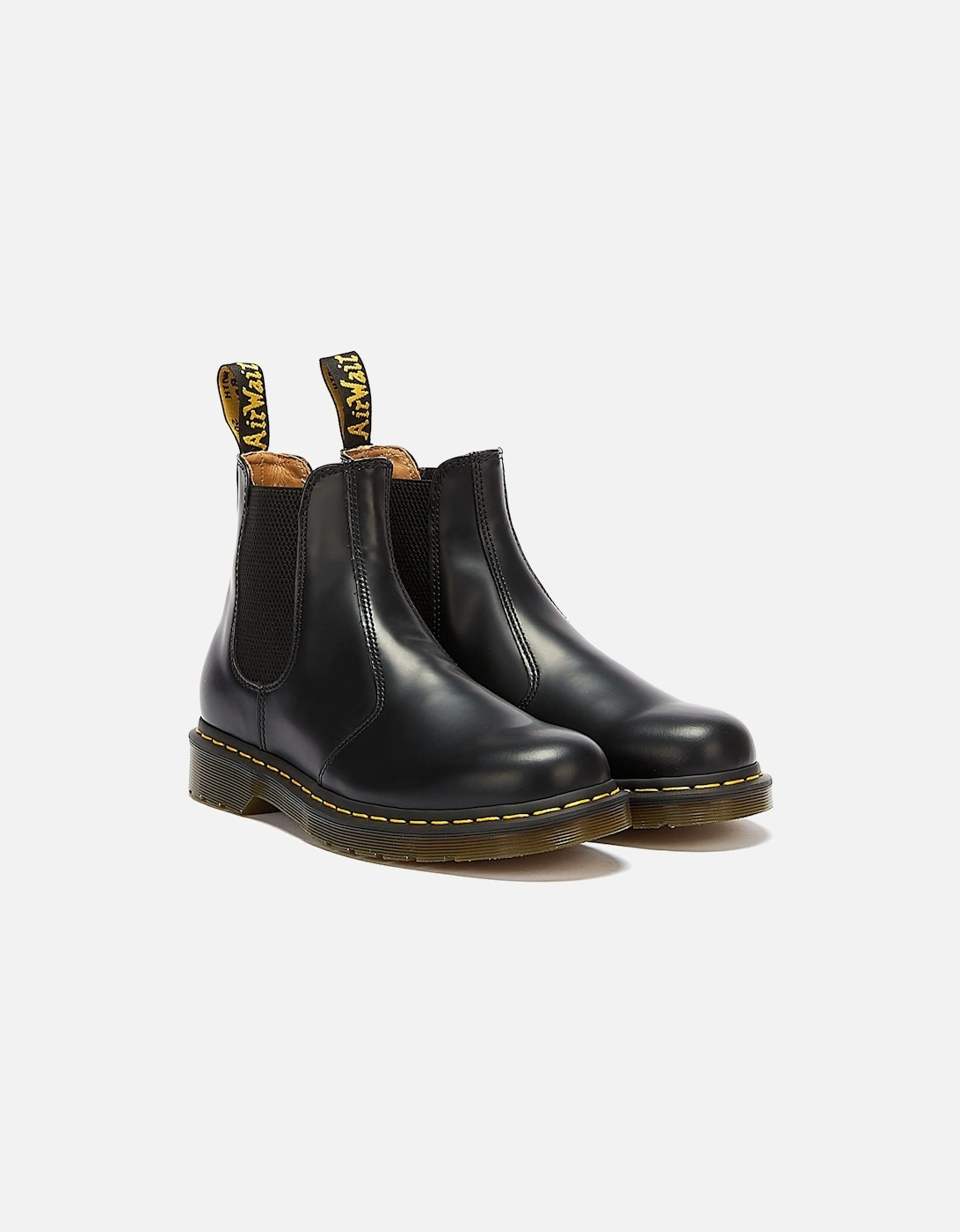 Dr. Martens 2976 Smooth Leather YS Womens Black Boots, 8 of 7