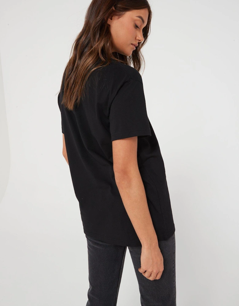 Flying V Oversized T-Shirt - Black