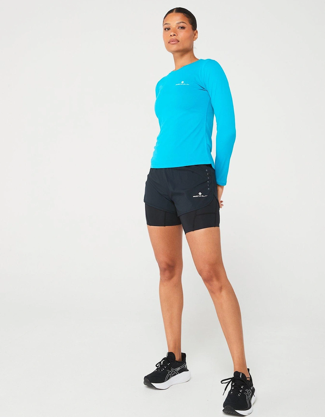 Womens Core Twin Running Short -black
