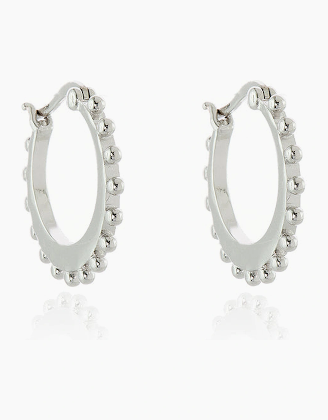 Women's Cachet London Beba Silver Hoop Earrings - Silver/Silver