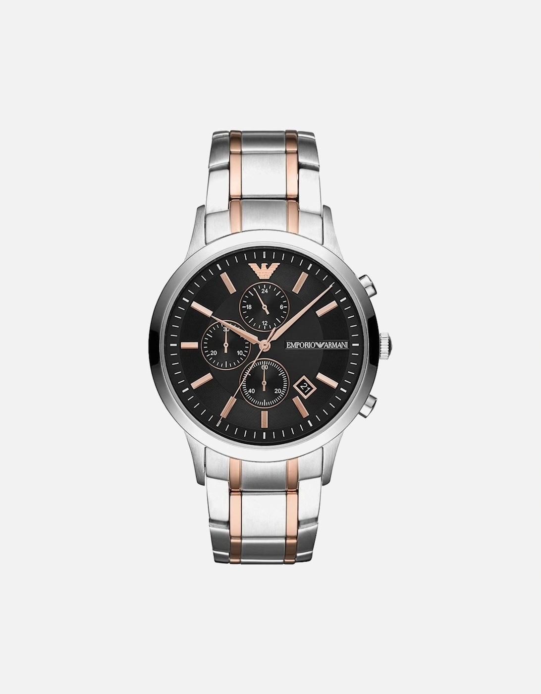 Emporio Armani Men's Emporio Armani AR11165 Chronograph Two-Tone Men's Watch - Black