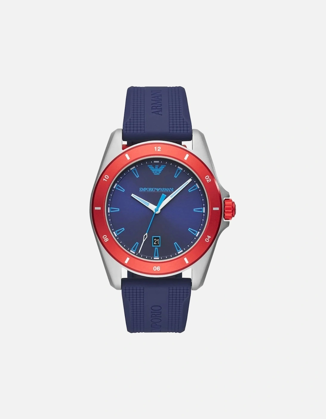 Emporio Armani Men's Red Ar11217 Blue Dial Watch