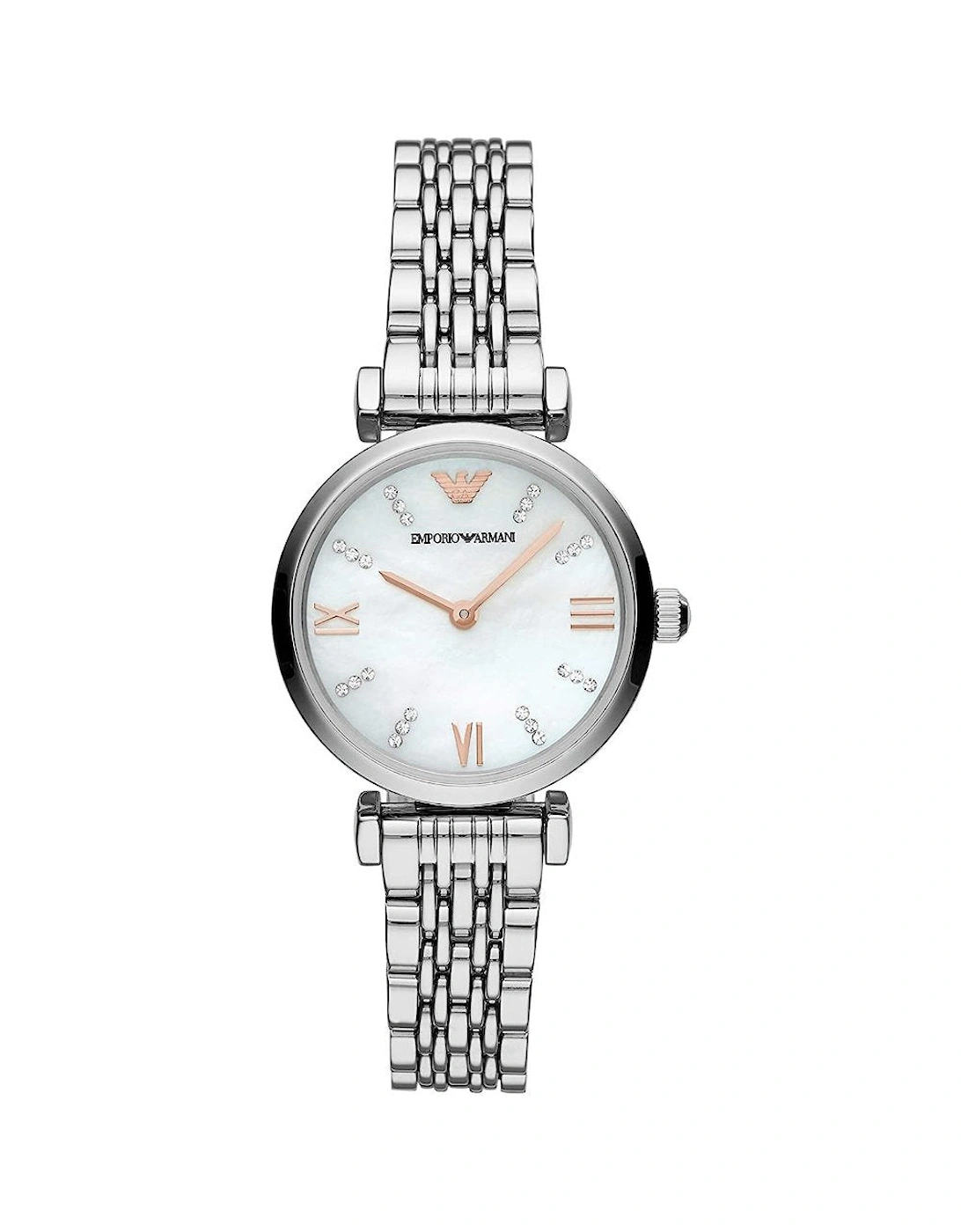 Emporio Armani Women's Silver Ar11204 Gianni T-Bar Watch
