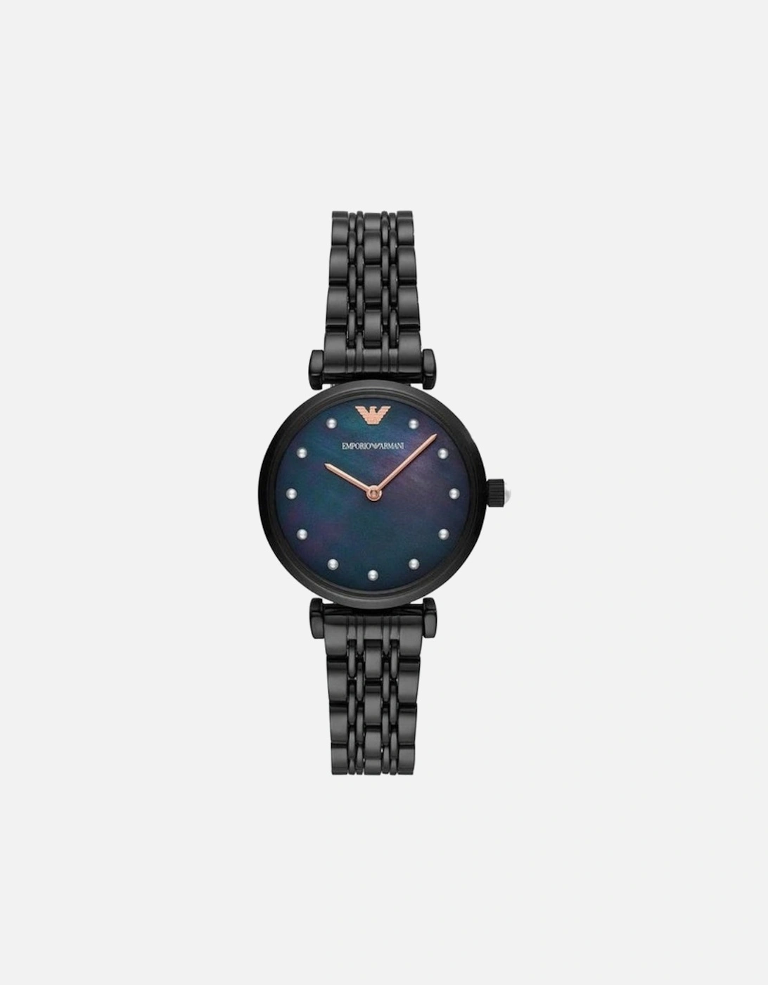 Women's Emporio Armani AR11268 Gianni T-Bar Ladies Watch - Black