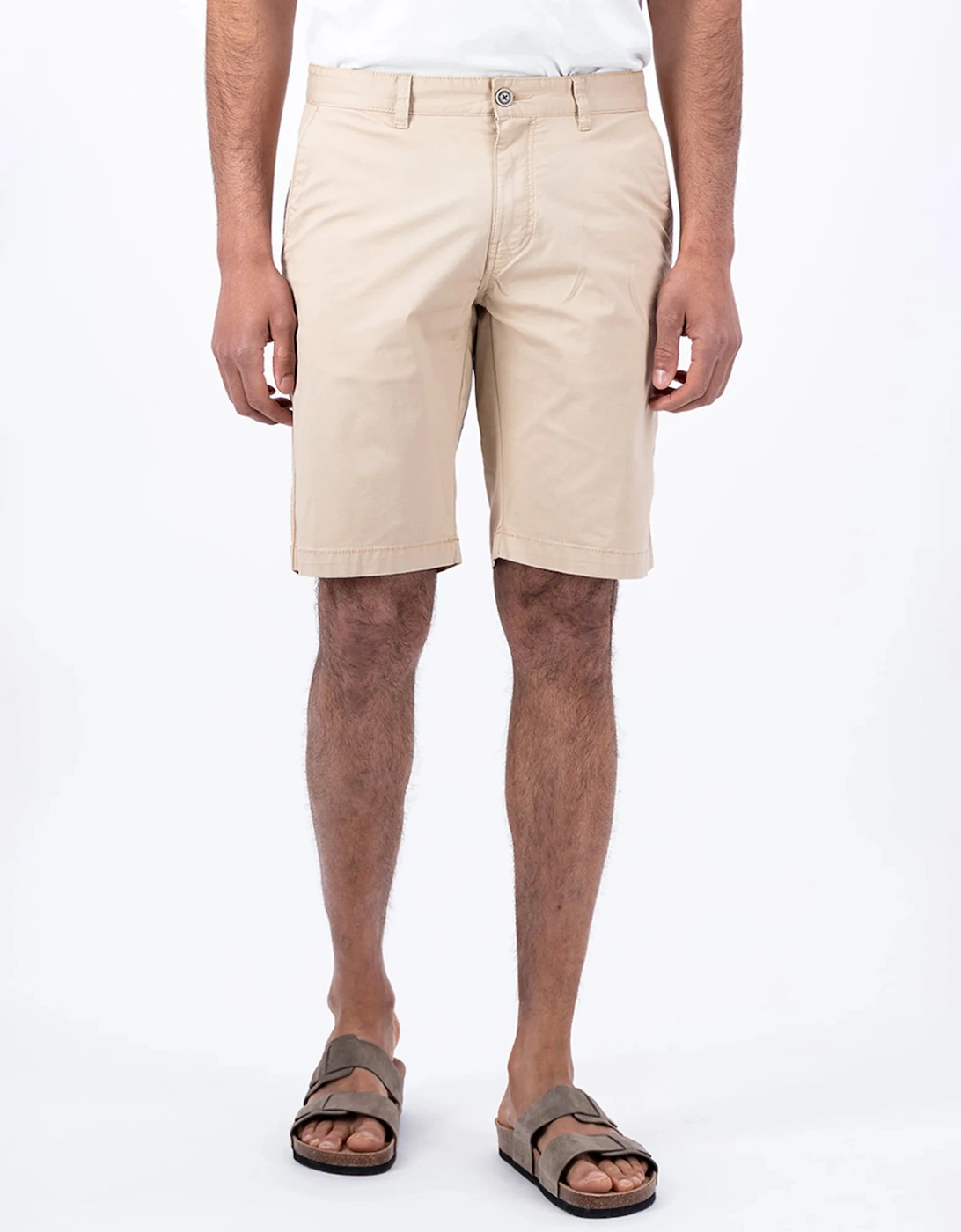 Fynch-Hatton Men's Basic Stretch Bermuda Shorts Sand, 7 of 6