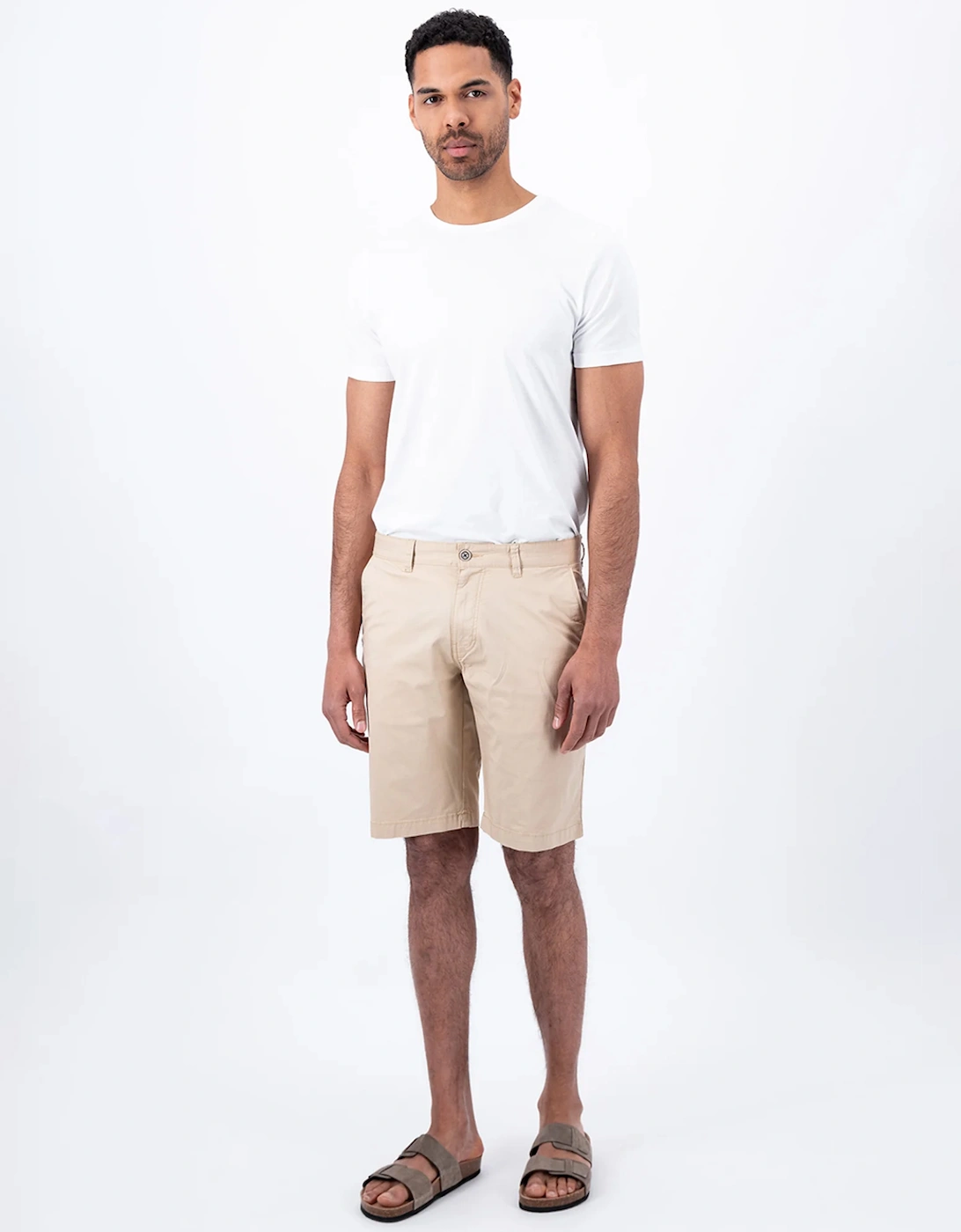 Fynch-Hatton Men's Basic Stretch Bermuda Shorts Sand