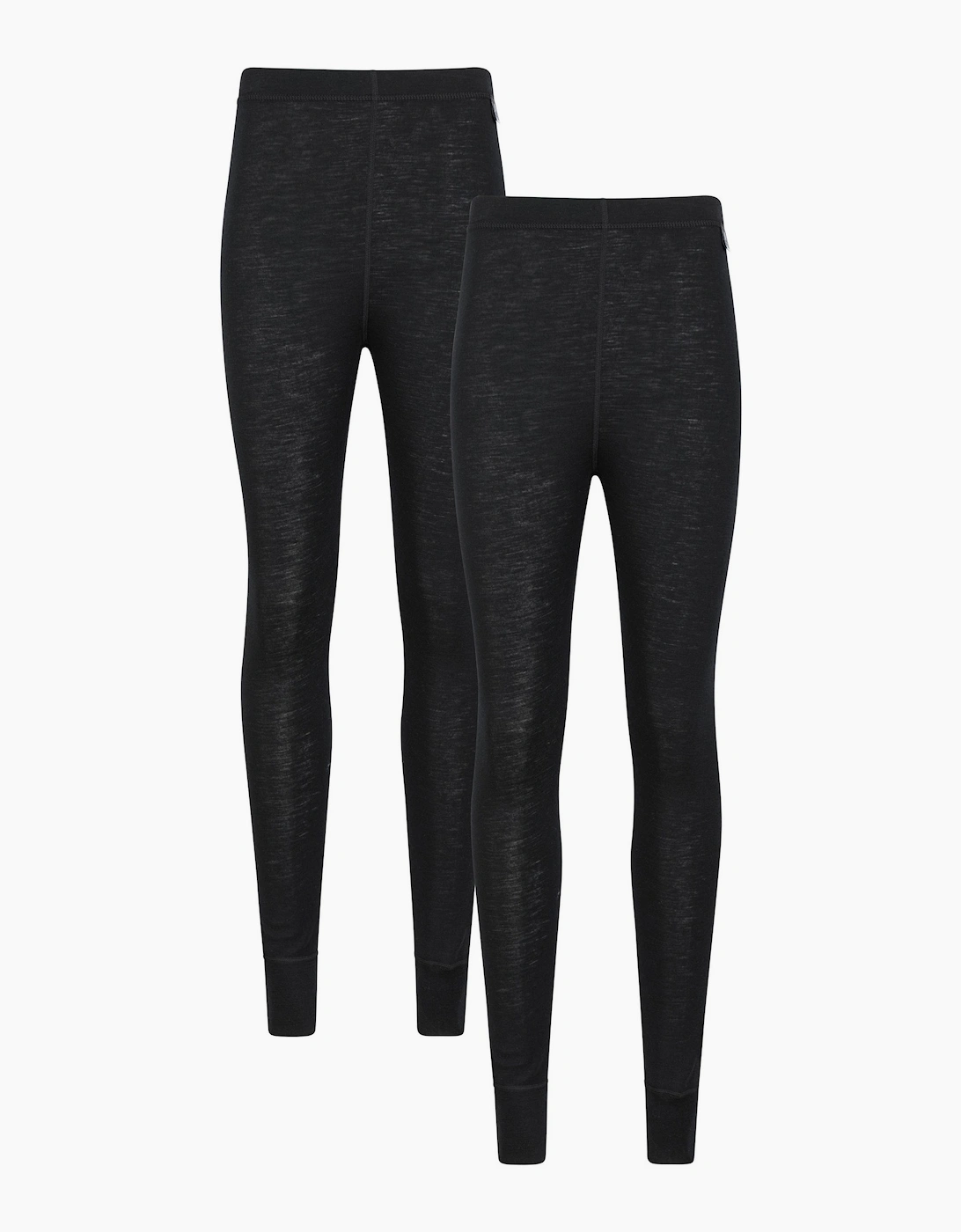 Mountain Warehouse Women's Mountain Warehouse Womens/Ladies Merino Wool Base Layer Bottoms (Pack of 2) - Black