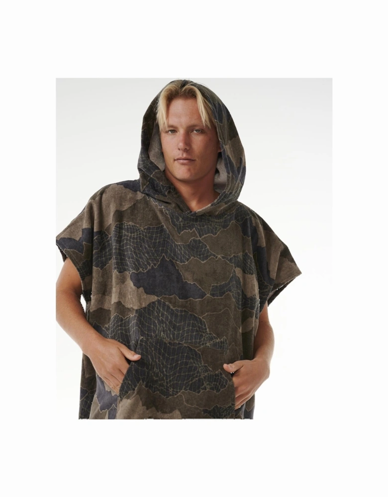 Rip Curl Mens Combo Poncho - Black/Olive