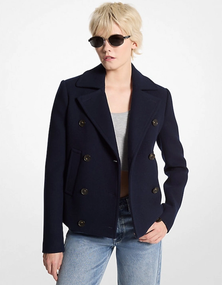 Wool Blend Peacoat