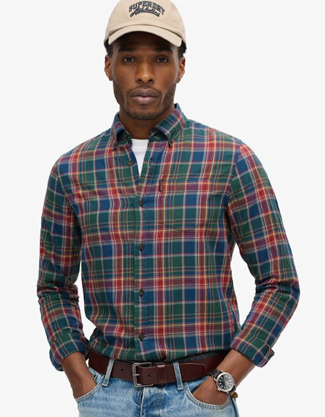 Men's Vintage Check Shirt Upstate Check Multi