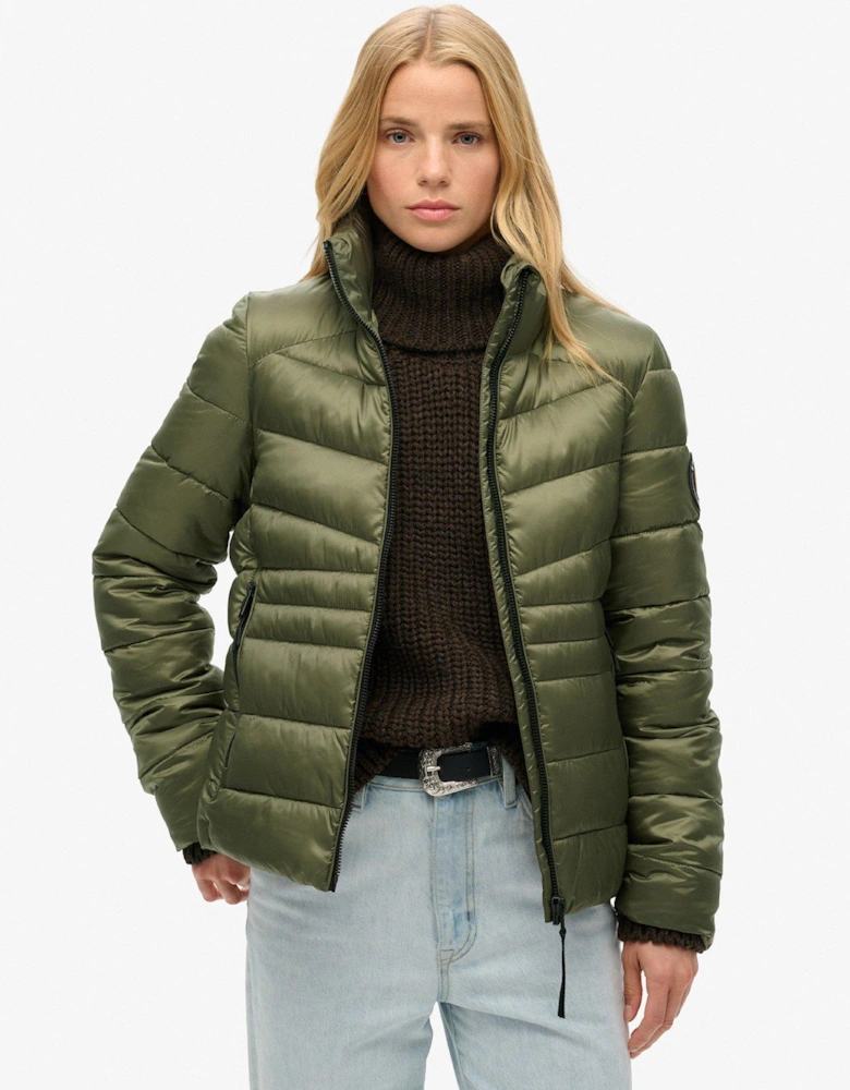 Fuji Quilted Padded Jacket - Green