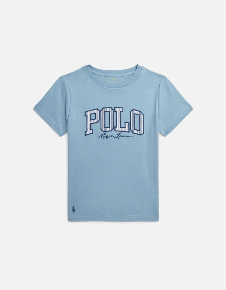 Boys Short Sleeve Polo T-shirt - Cassidy Blue