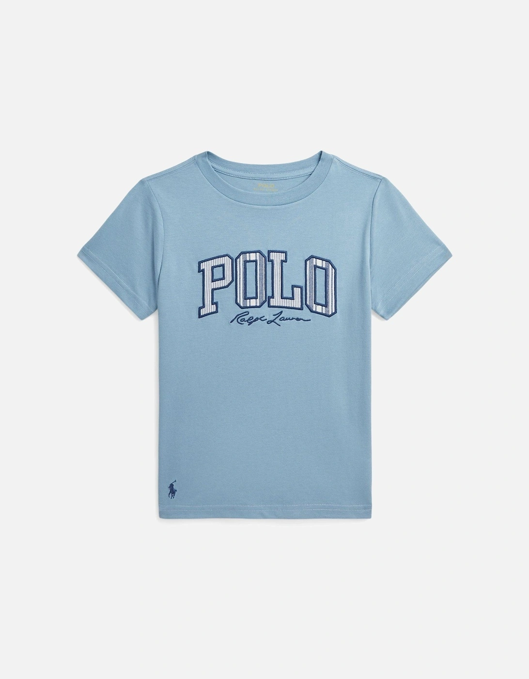 Boys Short Sleeve Polo T-shirt - Cassidy Blue, 3 of 2