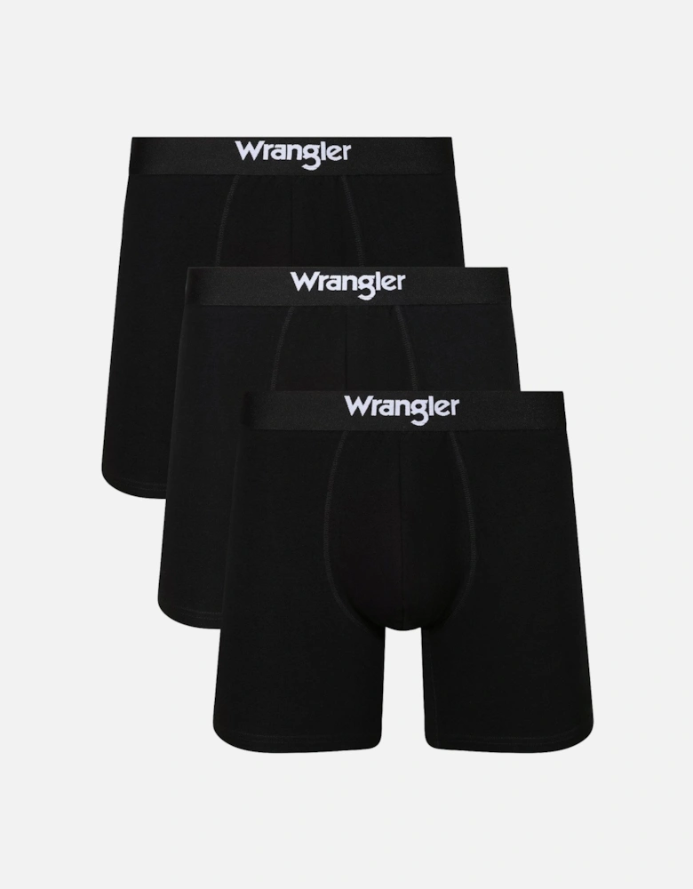 3-Pack Logo Waistband Boxer Shorts - Black