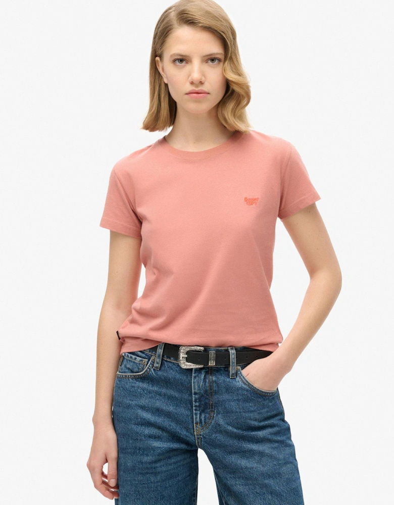 Essential Logo Fitted T-Shirt - Pink