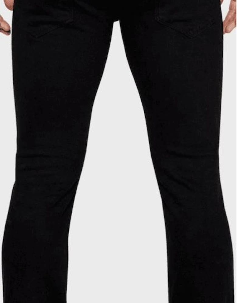 J06 Slim Fit Washed Black Jeans