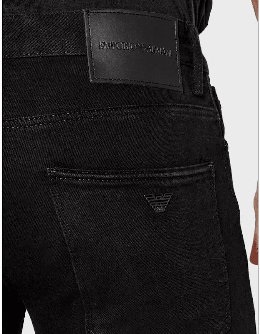 J06 Slim Fit Washed Black Jeans