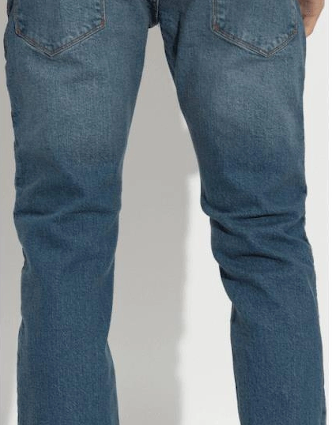 J06 Slim Fit Washed Dark Blue Denim Jeans
