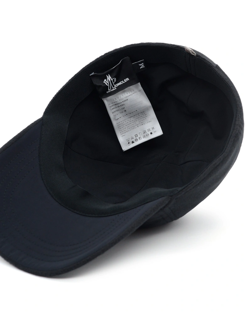 Branded Cotton Baseball Cap Black