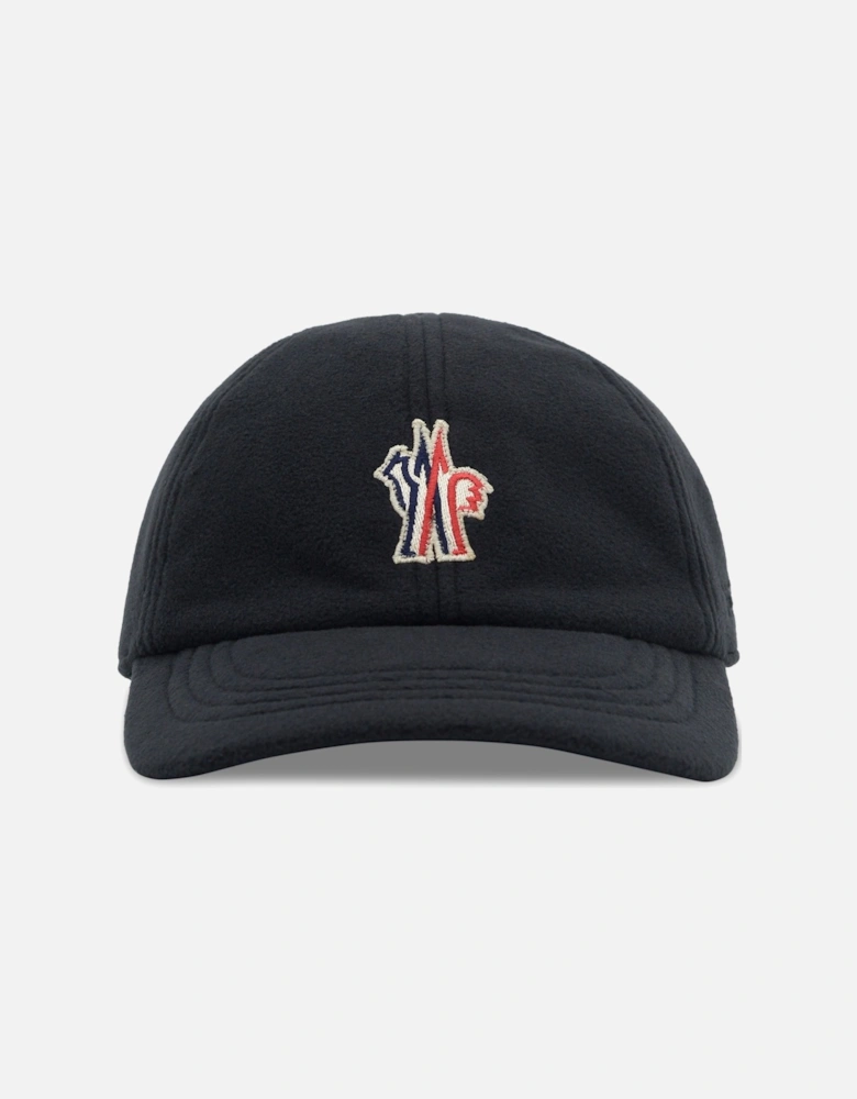 Branded Cotton Baseball Cap Black