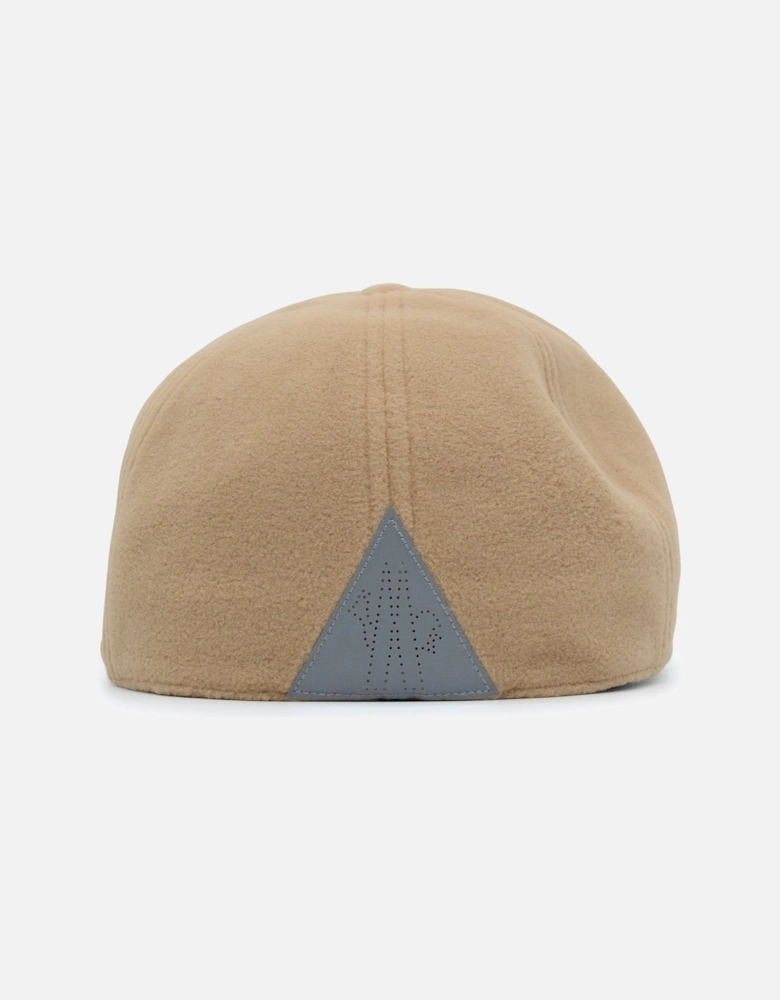 Branded Cotton Baseball Cap Beige