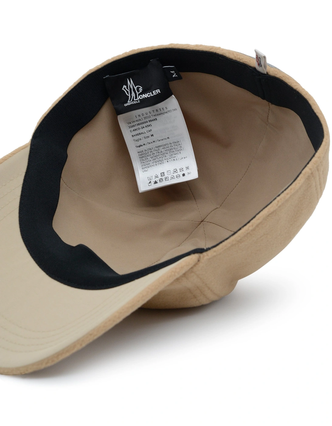 Branded Cotton Baseball Cap Beige