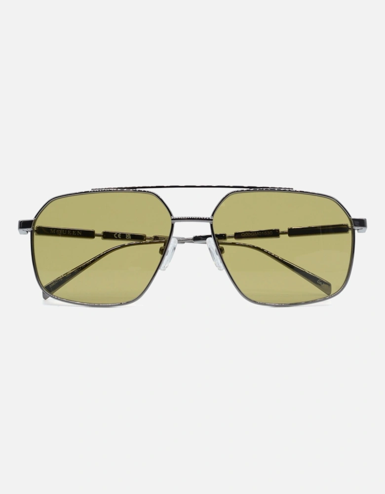 Rectangle Frame Sunglasses Silver