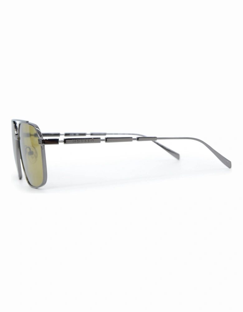 Rectangle Frame Sunglasses Silver