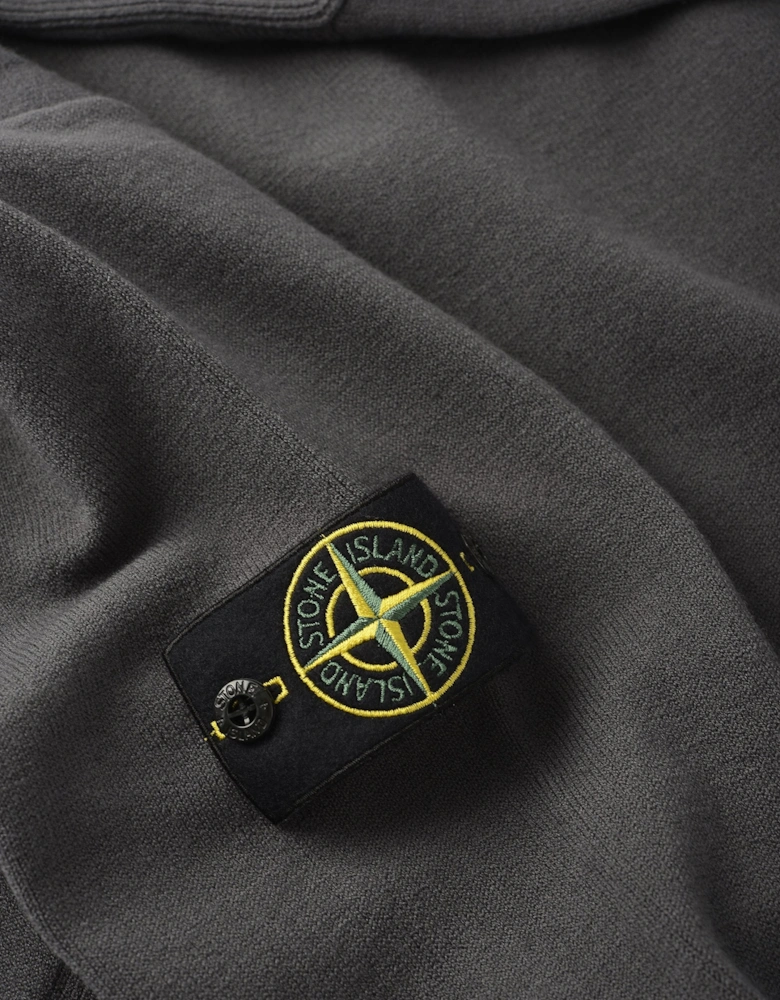 Compass Quarter Zip Sweater Grey