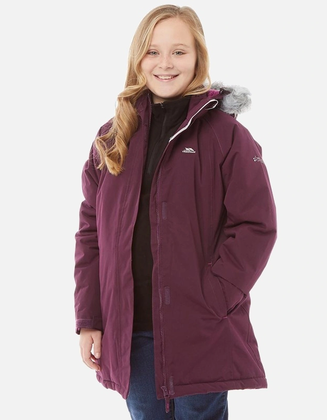 Childrens Girls Fame Waterproof Parka Jacket