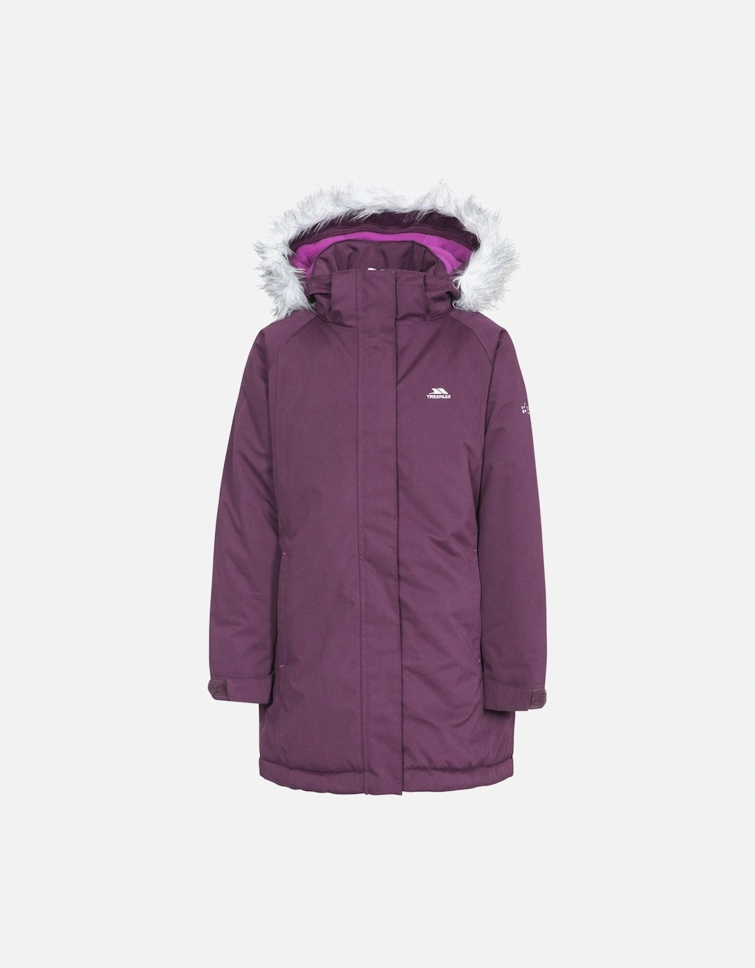 Childrens Girls Fame Waterproof Parka Jacket, 5 of 4