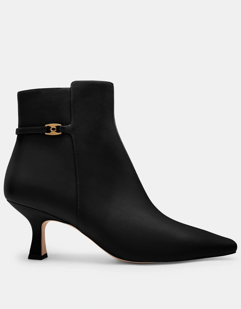 Rebecca Leather Boots - Black