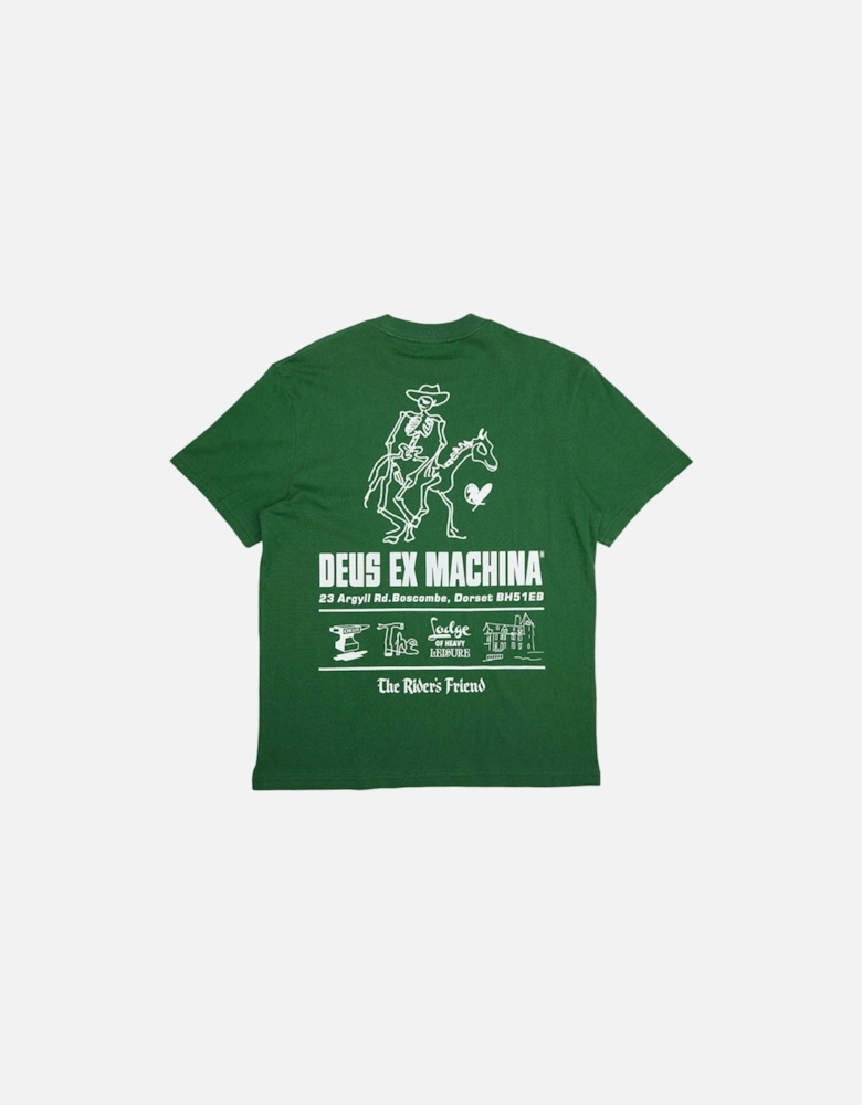 Boscombe Address T-Shirt - Hillside Green