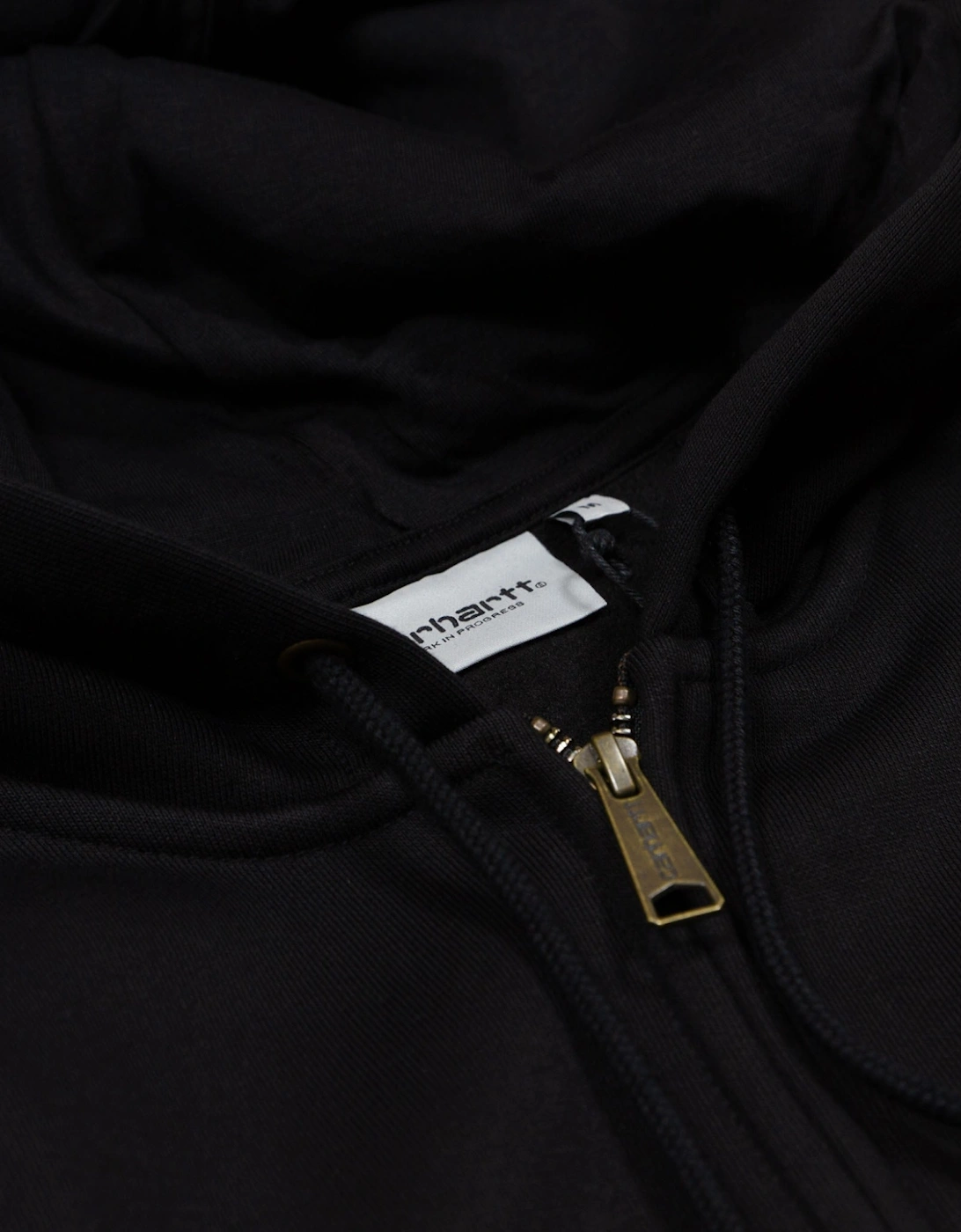 Hooded Chase Zip Sweatshirt - Black/Gold