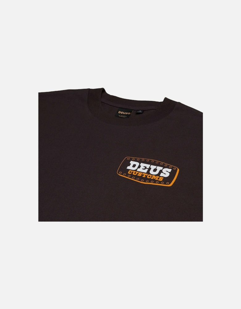 Buckle Up T-Shirt - Chocolate Brown